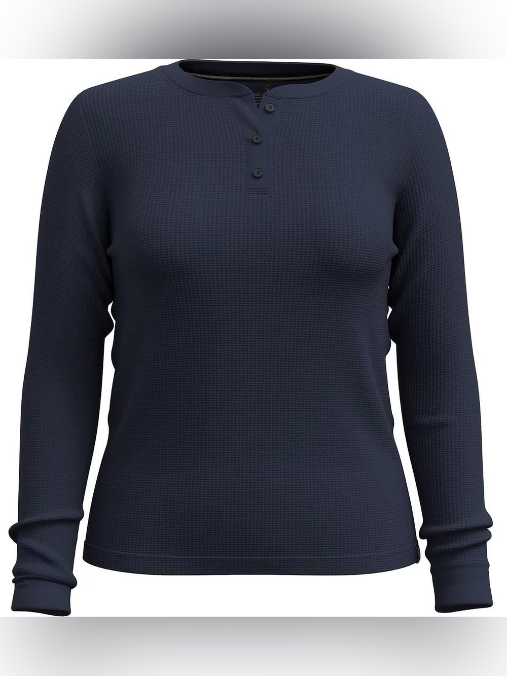 Smartwool® Women's Waffle Long-Sleeve Henley Shirt Navy Blue